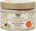African Pride Moisture Miracle Moroccan Clay & Shea Butter Heat Activated Masque 12oz