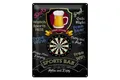 Blechschild Spruch 30x40 cm sports bar Darts relax and enjoy Deko Schild
