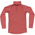 Devold Duo Acitve Merino 205 Zip Neck Langarmshirt Damen marsala- Gr. S