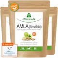 Amla Presslinge 1000mg - 180 Tabs entspricht 360 Kapseln - Immunsystem Knochen Knorpel Zähne - natürliches Vitamin-C, Chrom - 3 Monate Vorrat - Vegan - von MoriVeda