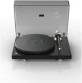 Pro-Ject Debut Pro B Seidenmatt Schwarz Plattenspieler (Riemenantrieb mit elektronischer Drehzahlregelung, Keine, Carbon/Alu-Tonarm, Mini-XLR Balanced Ausgang)