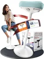 CLOUVOU Nexus Bürohocker [DAS ORIGINAL] Stehhocker für mehr Rücken Fitness, Höhenverstellbar 57-82cm, Ergonomischer Wackelhocker (Mint)