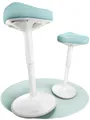 CLOUVOU Arbeitshocker Nexus Bürohocker - Ergonomischer Hocker Büro -, höhenverstellbar 57cm bis 82cm - Wackelhocker zur Stärkung des Rückens