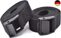 2 Stück Spanngurt mit Ratsche/Haken 3m, Schwarze Gurtband mit klemmschloss, 