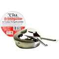 Till Pastenbrenner Set: 80g Brennpaste für Fondue & Tischgrills - Geruchsneutral, Rußfrei, Lang anhaltend - Sicherer Brennstoff + Verchromter Behälter