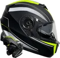 Klapphelm 160 Motorradhelm Helm Gr. M Rollerhelm matt schwarz neon grün