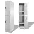 Schließfachschrank mit 2 Fächern 38x45x180 cm