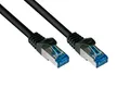 Good Connections® SmartFLEX Cat.6A Patchkabel - 25 cm / 0,3 m - Hochflexibles kurzes 10-GIGABIT PREMIUM-Ethernetkabel KUPFERLEITER / CU - Rastnasenschutz - S/FTP PiMF - halogenfrei (LSZH) - 500MHz - S