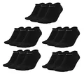 15 Paar Nike Sneakersocken Sneaker Füßlinge Socken no show SX2554 socks schwarz weiss grau, Größe:L, Farbe:Schwarz