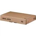 smartboxpro® Versandkarton MAILBOX, XS, Steckverschluss, 249 x 157 x 42 mm, innen: 244 x 145 x 38 mm, braun (20 Stück), Sie erhalten 1 Packung á 20 Stück