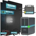 SUNNIVA® 1840W Balkonkraftwerk mit 2,24 kWh Speicher Marstek B2500-D, 4x 460W BIFAZIAL FULLBLACK komplett Steckdose, PV Solaranlage + Solarspeicher