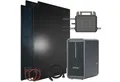 SUNNIVA Balkonkraftwerk 1840W Balkonkraftwerk mit 2,24 kWh Speicher Marstek B2500-D, (BIFAZIAL FULLBLACK komplett Steckdose, PV Solaranlage Komplettset mit Solarspeicher, 4x 460W N-Type Glas-Glas Bifacial Module)