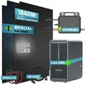 SUNNIVA® 1840W Balkonkraftwerk mit 2,24 kWh Speicher MARSTEK B2500-D BIFAZIAL