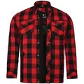 Bores Motorradjacke Bores Lumberjack Jacken-Hemd Basic rot / schwarz Herren rot|schwarz S