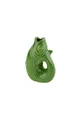 Gift Company Vase Monsieur Carafon XS, Dekovase in Fisch-Form, Steingut, Green Bay, 13 cm, 1087402008