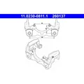 ATE 11.0230-0811.1 Halter Bremssattel für VW MULTIVAN T5 TOUAREG 7HB 7HJ 7EB