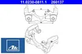 Ate 11.0230-0811.1 Halter für Bremssattel für VW