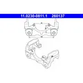 1x ORIGINAL® Ate Halter, Bremssattel Hinten für VW TOUAREG TRANSPORTER T5