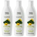 3x 250ml Swiss O Par Shampoo Teebaumöl beruhigt die Kopfhaut gegen Schuppen