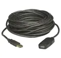 MANHATTAN Manhattan USB-Kabel USB 2.0 USB-A Stecker, USB-A Buchse 20.00 m Schwar USB-Kabel, (2000.00 cm)