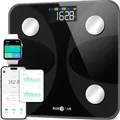 Körperfettwaage - Großes Display, Analyse von 13 Körperwerten, App-Konnektivität