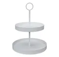 Grafelstein Etagere Etagere LENJA weiß aus Metall modernes Design 2-stöckige Metalletagere