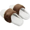 Thermo Slippers winterweiß, Stulpe mocca, Größe XXL, ohne Akkus und Ladegerät - Beige/Braun