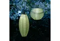 MARELIDA LED Lampion Solar Gartenlampions Blumenmuster grün Party Balkon Terrasse 2 Stück, LED Classic, warmweiß (2100K bis 3000K)