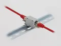 Delock RJ45 Kupplung Cat.6A Buchse zu mit Staubschutzklappe für Hutschienen Montage (90768)