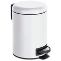 Wenko Treteimer Leman, Weiß, Kunststoff, 3 L, 25 cm, Küchen, Küchenausstattung, Mülleimer