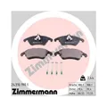 1x Bremsbelagsatz, Scheibenbremse ZIMMERMANN 24310.190.1 passend für