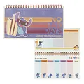 CERDÁ LIFE'S LITTLE MOMENTS Planificador Semanal Pequeño de Espiral de Stitch - Licencia Oficial, Azul, 2100003559