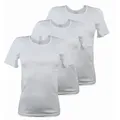 Toker Collection® Unterhemd Damen Unterhemd Unterziehshirt kurzer Arm 100% Baumwolle (Packung, 3er Pack) aus reiner Baumwolle 36/38