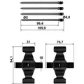ATE Zubehörsatz, Scheibenbremsbelag 13046001552 für Mercedes