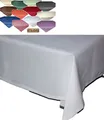texpot Tischdecke 110 x 110 cm Hellgrau Leinen Optik Lotuseffekt Fleckschutz Bügelfrei Tischtuch