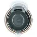 alpina Rührschüsselset 4 Stück - Schüsseln mit Griff - 1,2-1,65-2,4-3 Liter - Rutschfest - Weiß und Grau - Weiß