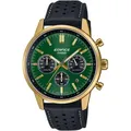 CASIO EDIFICE Chronograph EFR-575CL-3AEF, Quarzuhr, Armbanduhr, Herrenuhr, Lederarmband, analog, Tag schwarz