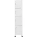 vidaXL Schließfachschrank mit 4 Fächern 38x45x180 cm