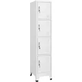 Schließfachschrank Mit 4 Fächern 38x45x180 Cm Vidaxl
