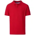 Redmond Poloshirt uni basic rot|weiß 4XL