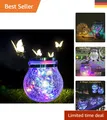 30LED Solarleuchten für Garten & Balkon – Hängende Glaslaterne