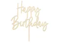 Cake Topper Happy Birthday Holz 16,5cm Tortendeko Kuchendeko Cupcake Kuchen Torten Geburtstag Party