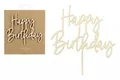 5900779132610 Topper drewniany Happy Birthday 16,5cm 32610 PartyDeco