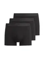 OLYMP Herren Boxershorts 3er-Set,Untershosen,Pants,Shorts,Unterwäsche,Basics,Einfarbig,Anliegende Passform,schwarz 68,XXL