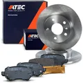ATEC Germany Bremsenset Hinterachse inkl. Bremsscheiben Ø 264 mm Voll + Bremsbeläge Hinten Kompatibel mit OPEL ASTRA G (T98)(F70), ASTRA H (A04)(L70), COMBO, MERIVA A, MERIVA B, ZAFIRA B, ZAFIRA A