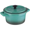 Butlers Auflaufform, Petrol, Stein, 9x7x14 cm, Kochen, Auflaufformen