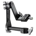 K&F CONCEPT Stativ Gimbalkopf, CNC Aluminiumlegierung Heavy Duty 360° Panorama Stativkopf mit 1/4 Zoll Arca-Swiss Schnellwechselplatte für DSLR-Kameras, Belastbarkeit bis zu 20kg
