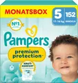 Pampers Premium Protection Größe 5, 152 Windeln, 11kg-16kg, Doppelter Schutz für