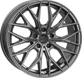 2DRV WH37 daytona grau hochglanzpoliert 8x18 ET35 - LK5/120 ML72.6 Alufelge grau