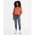 Levi's für Damen. 19887-0225 Boyfriend Jeans Medium (30/27), Blau, Lässig, Baumwolle, Denim, Viskose